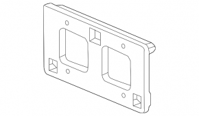 Front License Plate Area Honda HR-V 16-22
