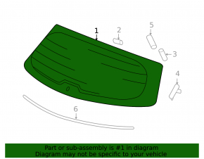 Rear glass trunk door Acura MDX 07-13