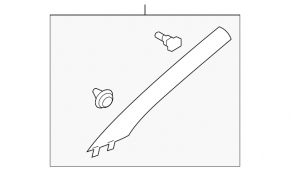 Front pillar trim left Hyundai Veloster 12-17