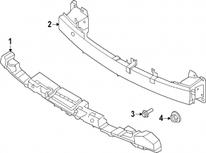 Front bumper absorber Hyundai Tucson 25-26 Korea