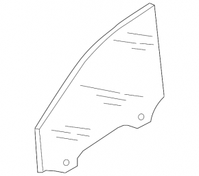 Front left door glass Audi Q3 8U 15-18