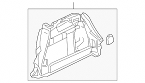 Right wheel arch trim for Mazda3 03-09 HB