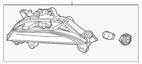 Right turn signal Mazda 3 14-16 BM prerest TYC