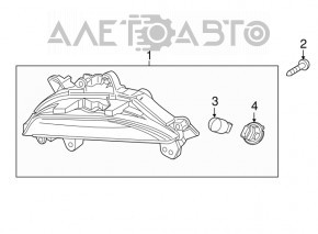 Right turn signal Mazda 3 14-16 BM prerest