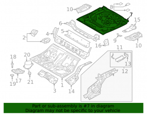 Trunk trough Mazda 3 14-18 BM