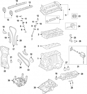 Cylinder head assembly Lincoln MKC 15- 2.0T