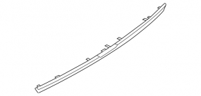 Ford Fiesta 14-19 5d trunk door molding for camera