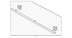 Lower front left door trim panel for Lincoln MKZ 13-20