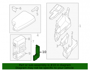 Mazda CX-5 underhood fuse box mount 17-25 left