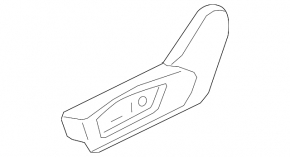 Ford Explorer 20 passenger side seat trim - black, electrically controlled, scratches, broken mount