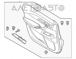 Door trim card front left Mazda CX-9 16- black