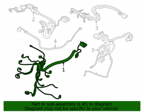 Wiring harness BMW F30 17-18 B46 RWD, 1 module