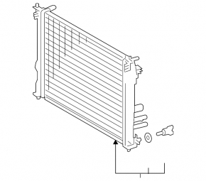 Radiator cooling water Toyota Camry v70 18-24 2.5 3.5 US without neck