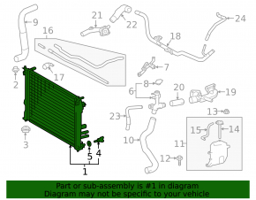 Radiator cooling water Toyota Rav4 19-