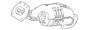 Exhaust manifold rear with catalytic converter Toyota Highlander 20-22 3.5