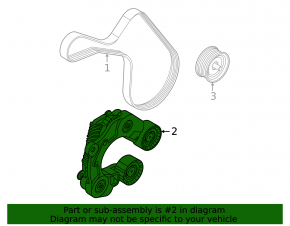 Kia Sorento 21-25 HEV, PHEV Drive Belt Tensioner