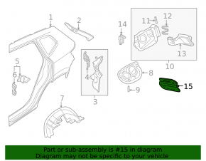 Fuel filler flap VW Taos 22-25