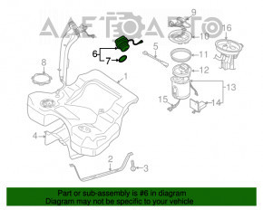 Fuel filler cap VW CC 08-17 type 1