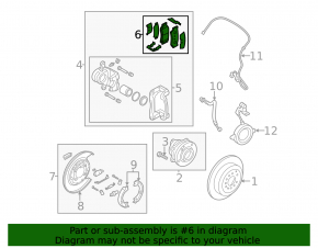 Rear right support Kia Sorento 14-15 FWD