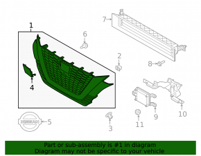Radiator grill grill Nissan Altima 19-22 SR