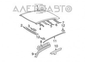 Metal roof for the Lexus ES300 ES330