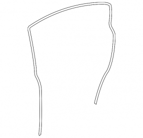 Door seal rear left Subaru Legacy 15-19