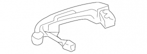 Toyota Prius 30 10-15 Keyless Outer Front Left Door Handle