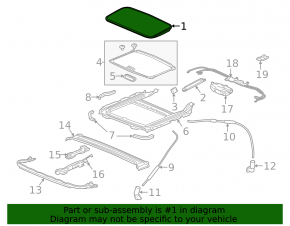 Acura ILX 13- Sunroof Assembly