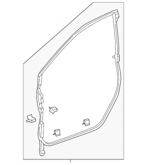 Front left door seal Honda Clarity 18-21 usa