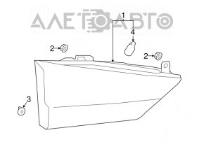 Interior light trunk door left Lexus RX350 RX450h 20-22 LED