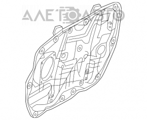 Front right window lifter with motor for Hyundai Azera 12-17