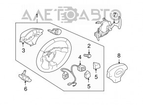 Steering wheel control buttons right Subaru Forester 08-13 SH