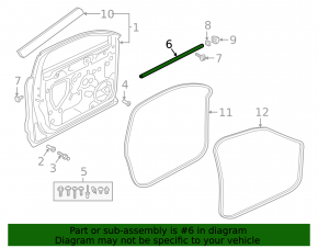 Strut reinforcement front left door Audi Q3 83A 19-25