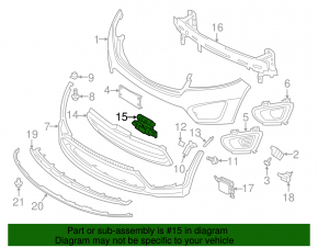 Kia Sorento 16-18 Front Bumper Absorber