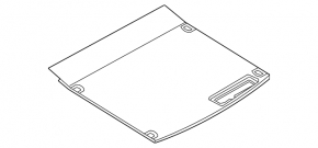 Trunk floor central Audi Q5 8R 13-16 hybrid black