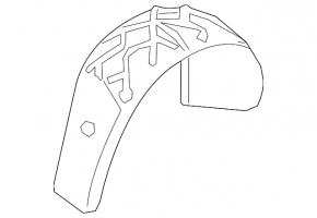 Rear left fender liner for Porsche Cayenne 19-23