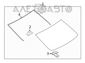 Mazda 6 rear window 18-21 USA