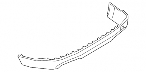 Rear bumper lower part Ford Explorer 20-24 for parking sensors without towbar, XLT