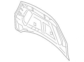 Naked hood Ford Escape MK4 23-