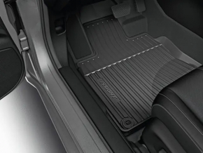 Set of floor mats for Honda Insight 19-22 black, worn rubber