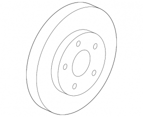 Front left brake disc Chevrolet Equinox 18-