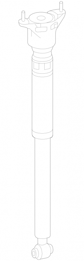 Shock absorber rear right Mercedes GLA 15-20 with support