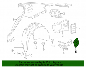 Fuel filler flap Chevrolet Malibu 16-23