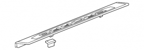 Door sill trim front left Chevrolet Camaro 16- convertible exterior