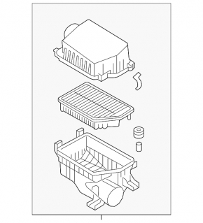 Air filter housing Hyundai Elantra UD 11-16