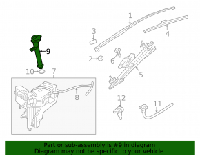 Nissan Pathfinder 13-20 Windscreen Washer Reservoir Neck with Lid