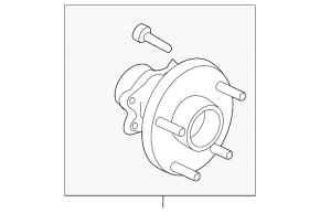 Front left hub Infiniti Q50 14-24 RWD