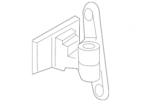 Door hinge upper front left BMW 5 F10 11-16