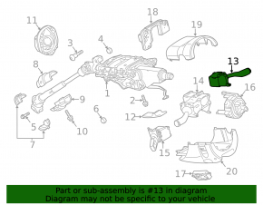 Steering column switch right Audi Q7 4L 10-15