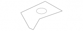 Upper front left fender bracket for Audi E-Tron 19-23 small